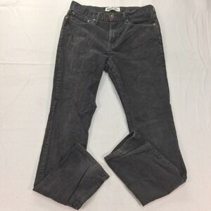 Old Navy Pants Mens 32x34 Slim Built-In Flex Charcoal Grey Corduroy EUC